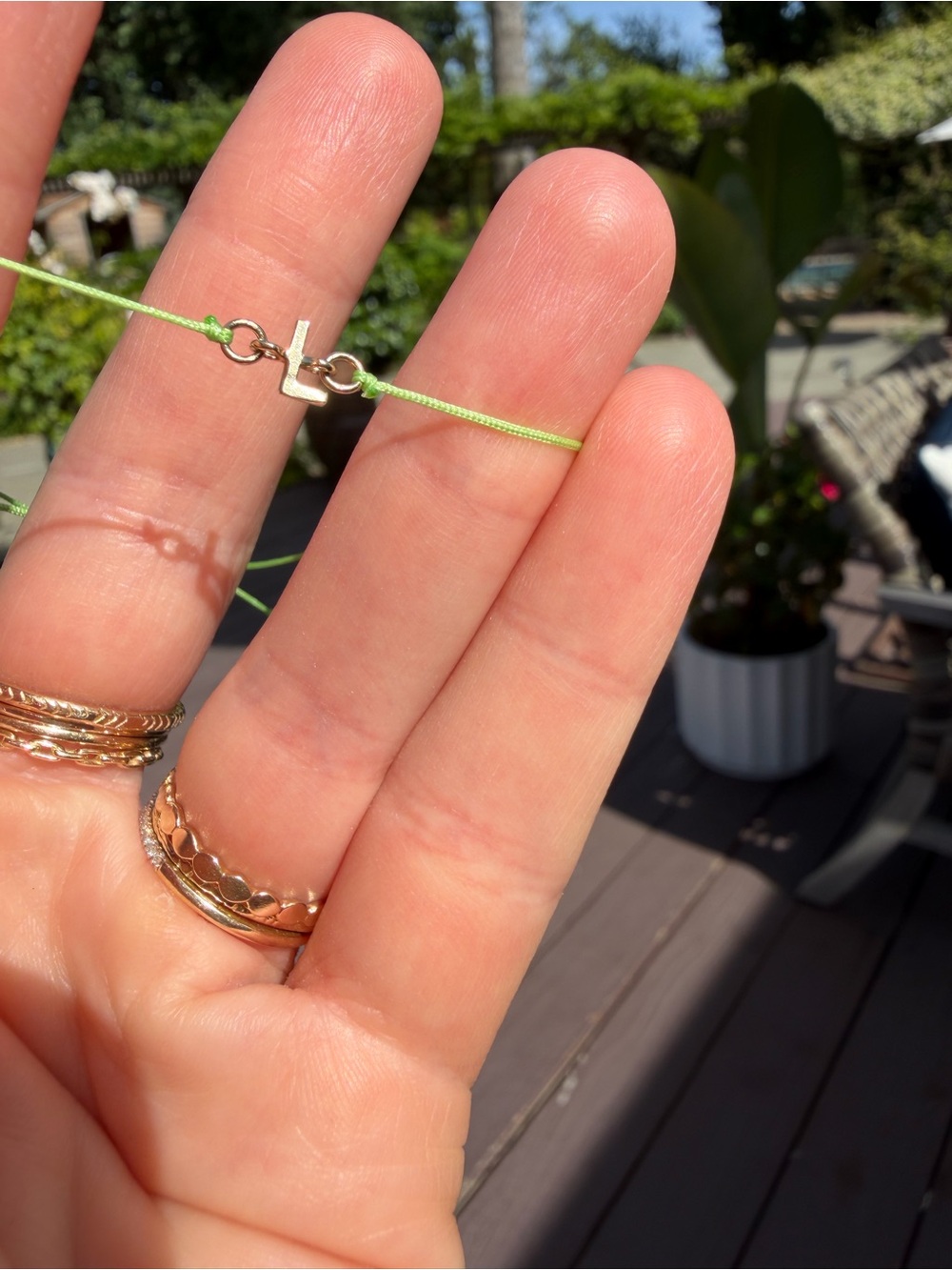 14k initial friendship bracelet
